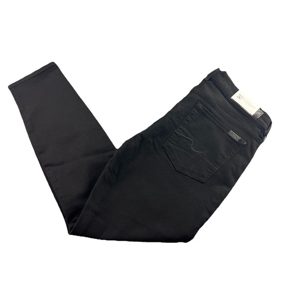 NWT 7 For All Mankind Women's Skinny Jean Size 32 Gwenevere Ankle Black $198MSRP - Picture 1 of 16